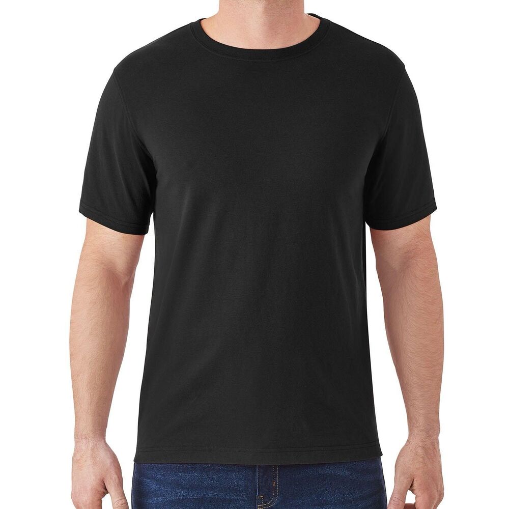 Member's Mark Men's Essential Crew Tee In Black Size 3XL New